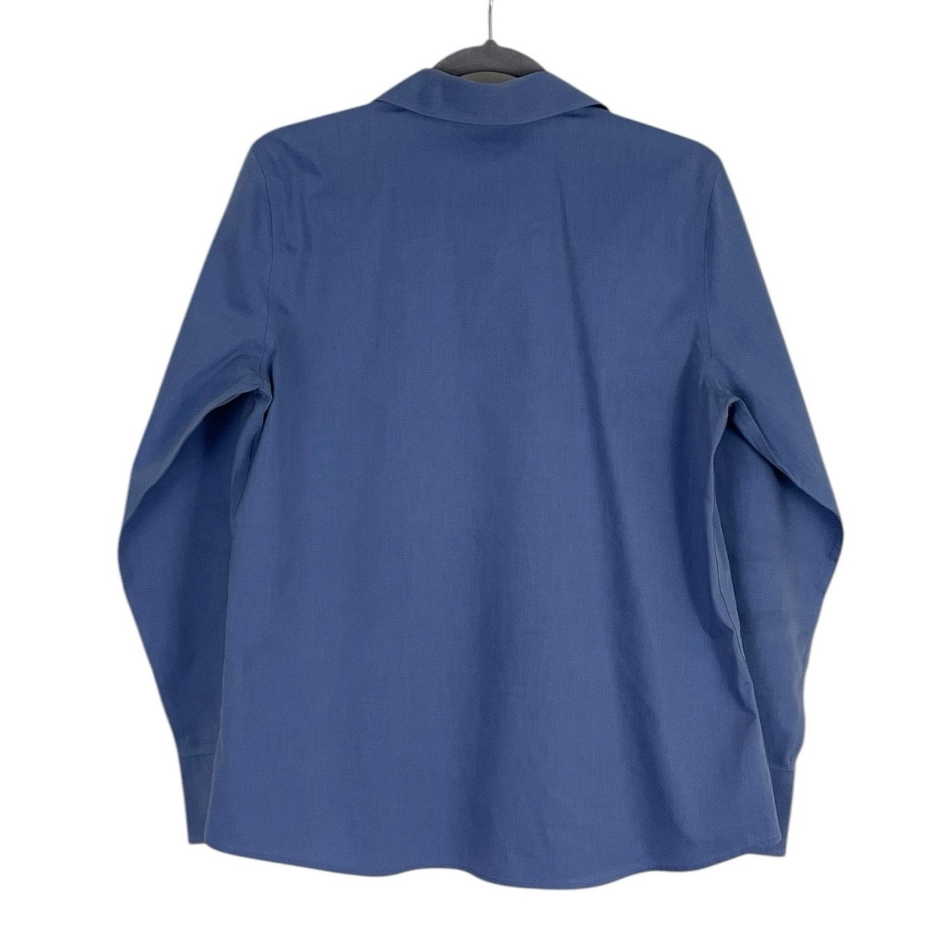 Eddie Bauer Blue Wrinkle Resistant Long Sleeve Button Down Top