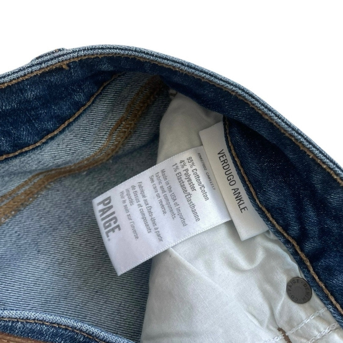 Paige Verdugo Ankle Distressed Skinny Jeans