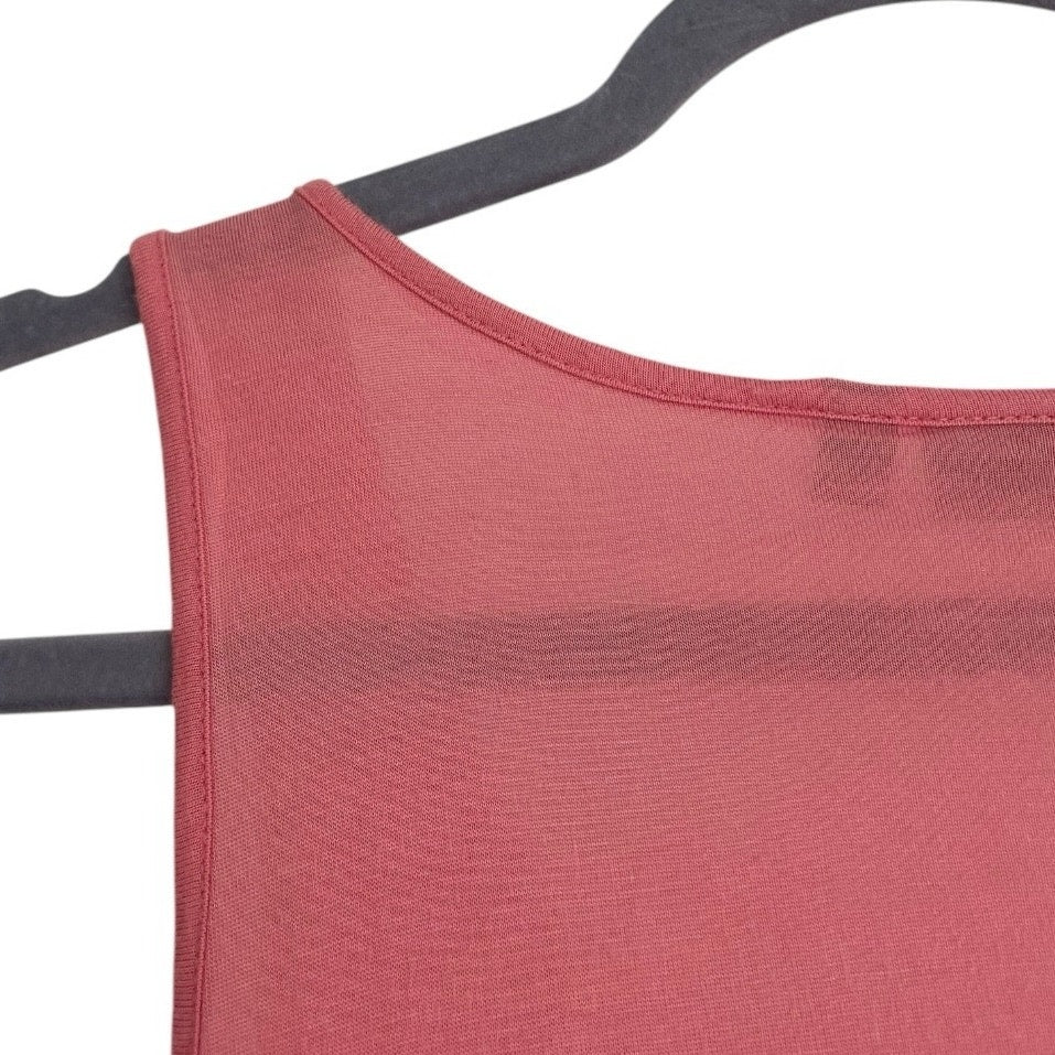 Apt. 9 Pink & Gold Sequin Beaded Tank Top