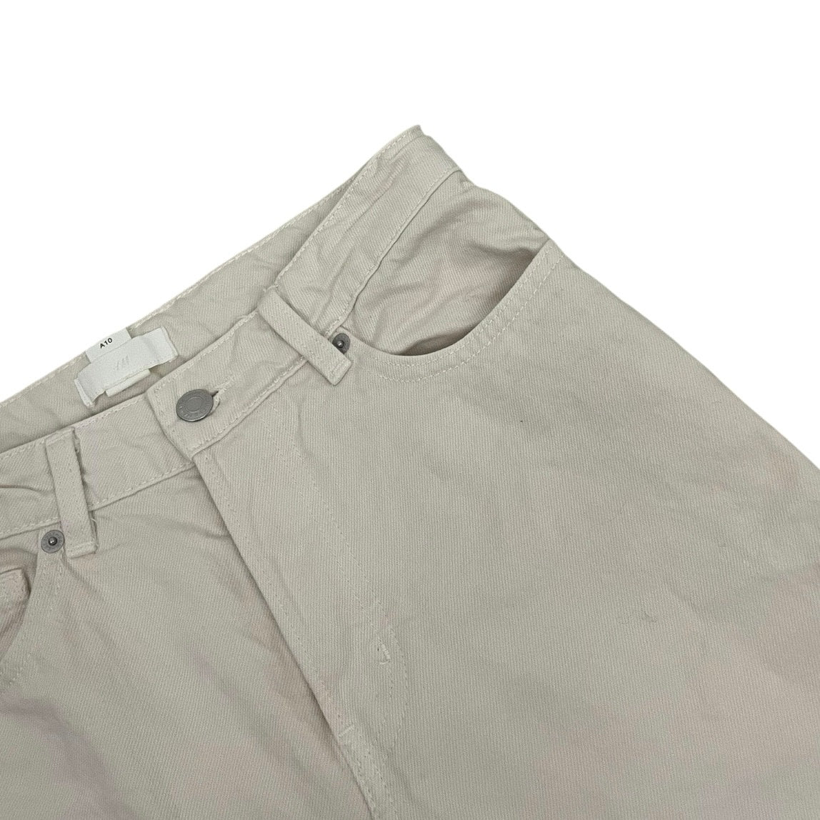 H&M Denim Cream High Rise Jeans