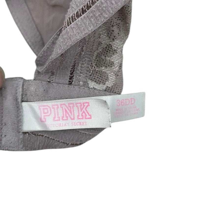 PINK Victoria’s Secret Sheer Lace Underwire Bra