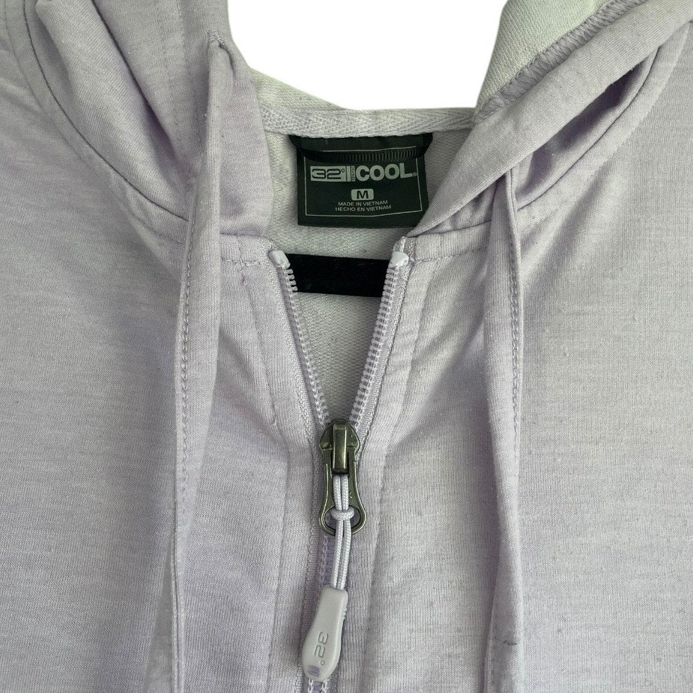 32 Degrees Cool Purple Zip Up Hooded Athletic Jacket