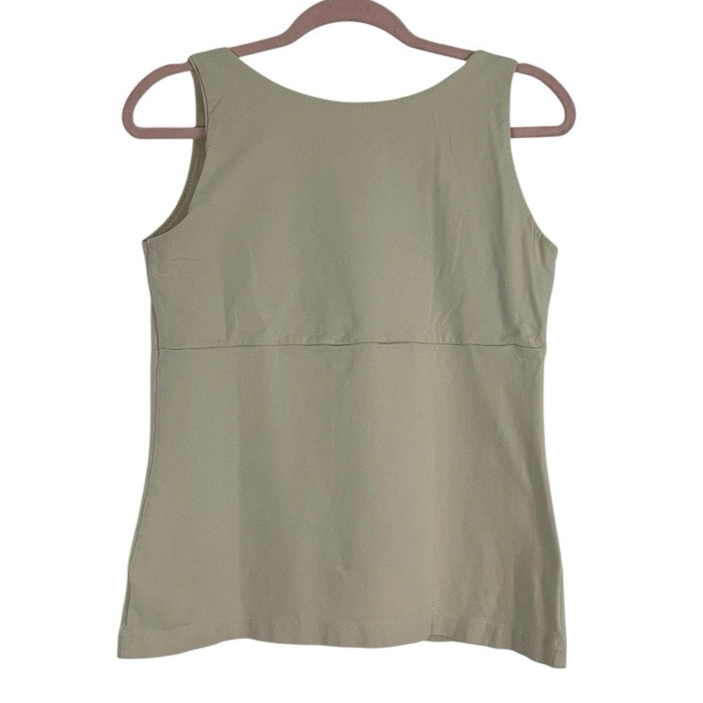Eddie Bauer Tan V-Neck Tank Top Blouse
