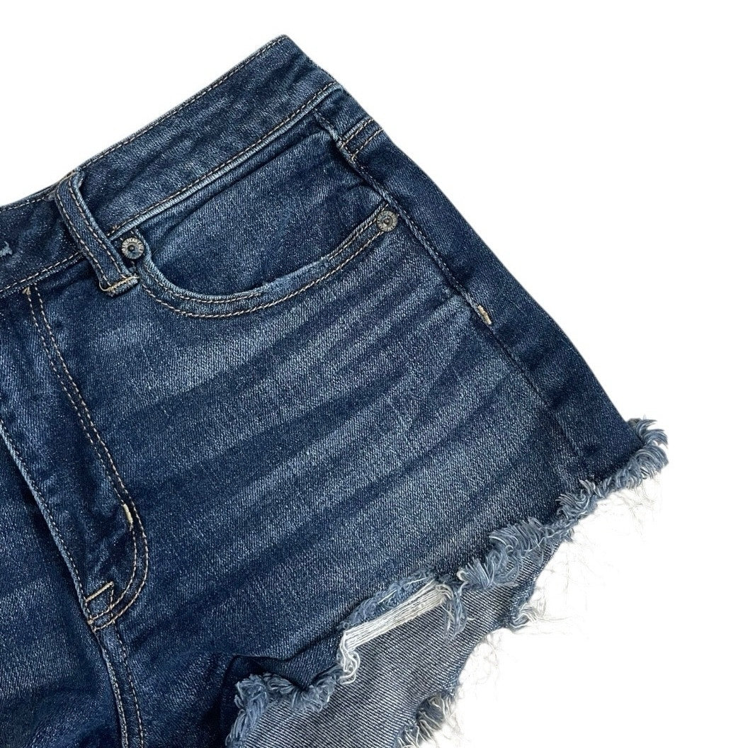 American Eagle Super Stretch X Hi-Rise Festival Distressed Mini Jean Shorts