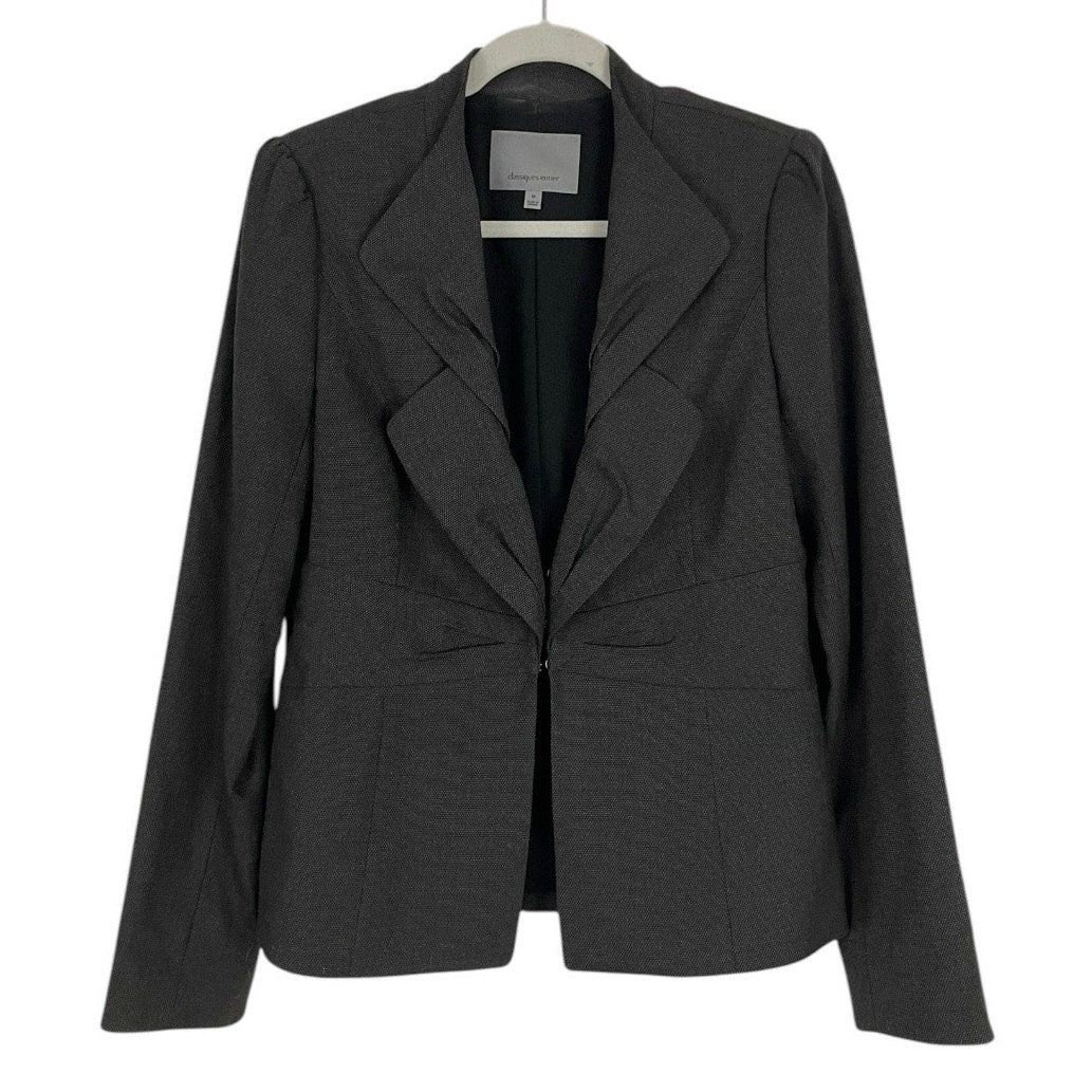 Classiques Entier Grey Double Lapel Button Down Suit Jacket