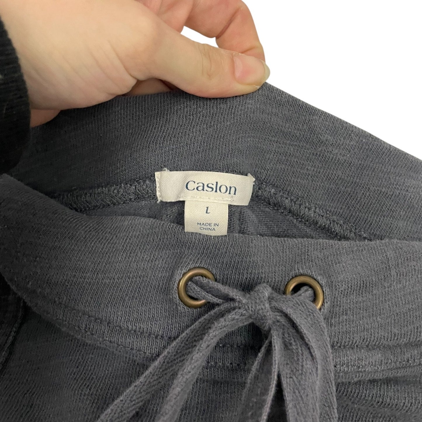 Caslon Grey Casual Cotton Mini Skirt