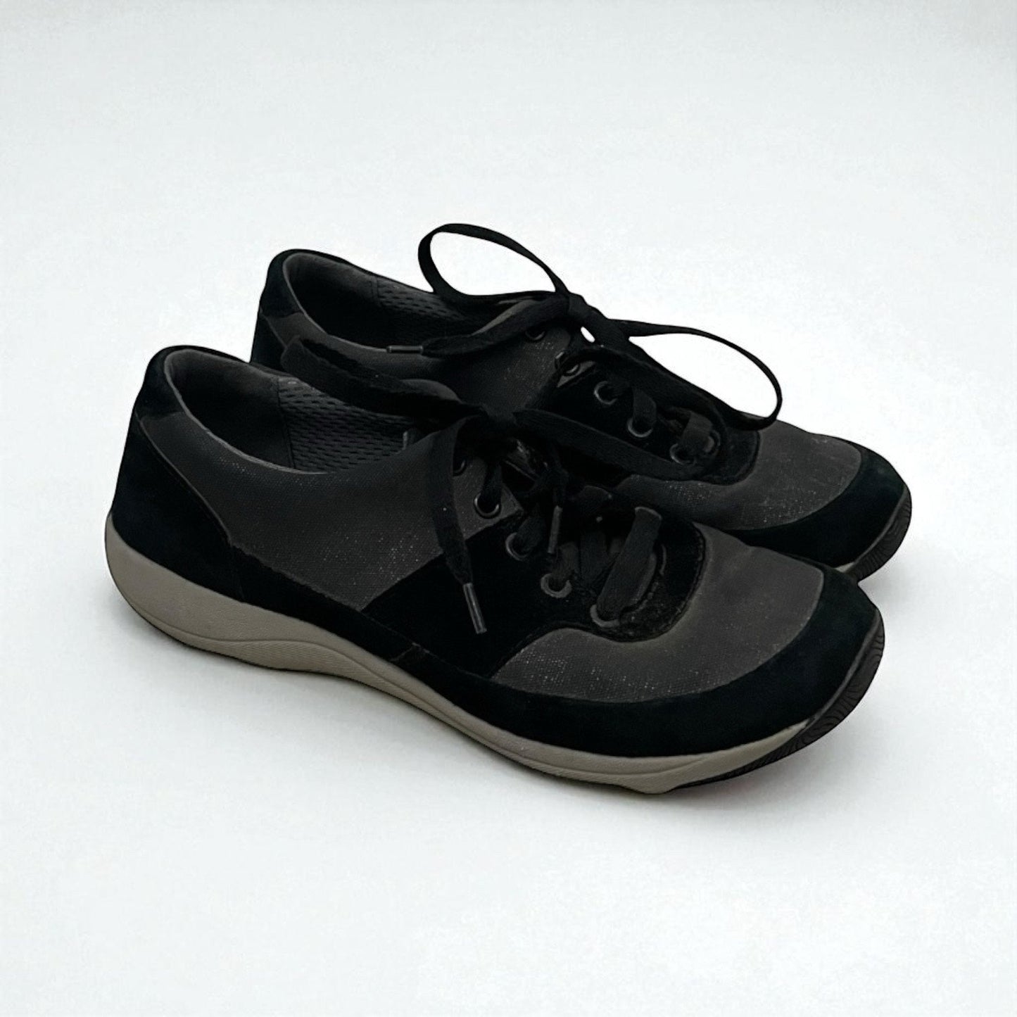 Dansko Black & Grey Lace Up Sneakers