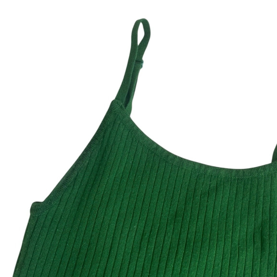 Forever 21 Green Ribbed Tank Top