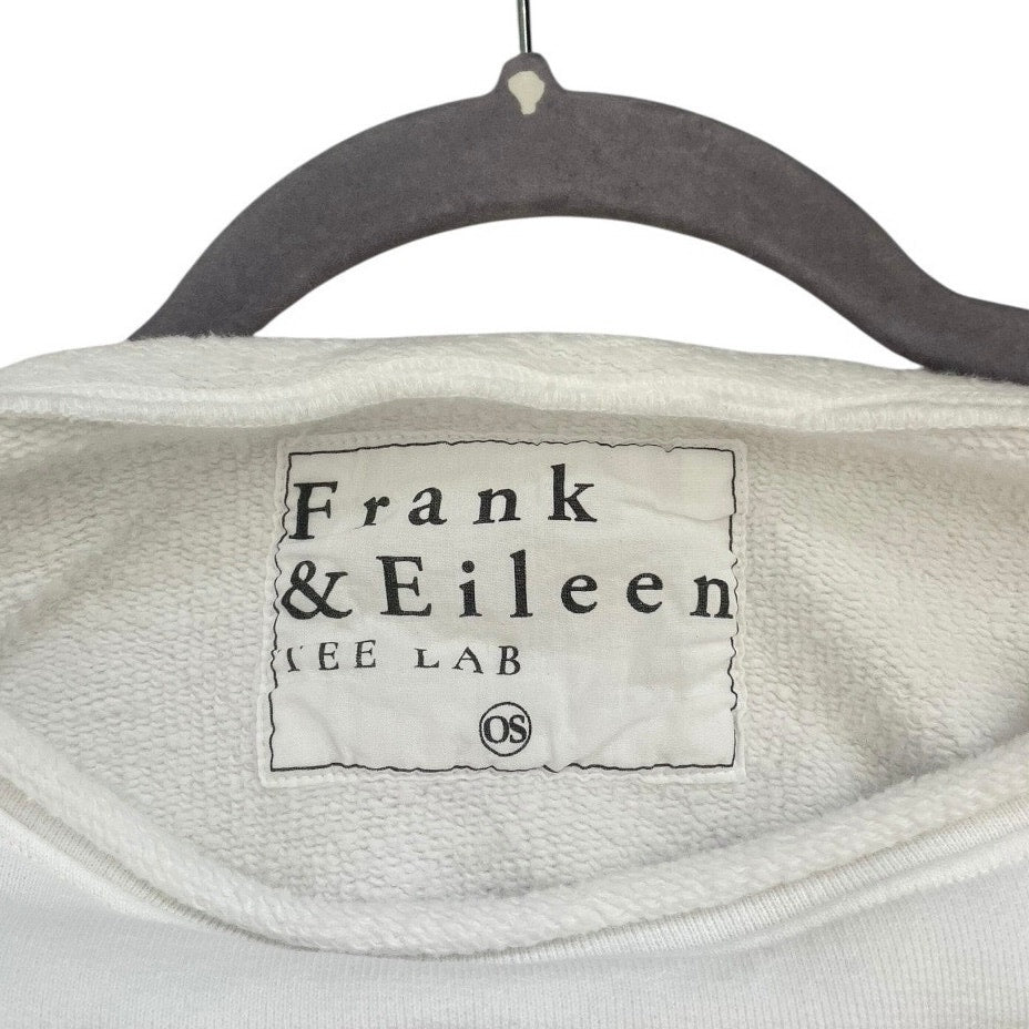 Frank & Eileen Tee Lab White One Size Crewneck Blouse
