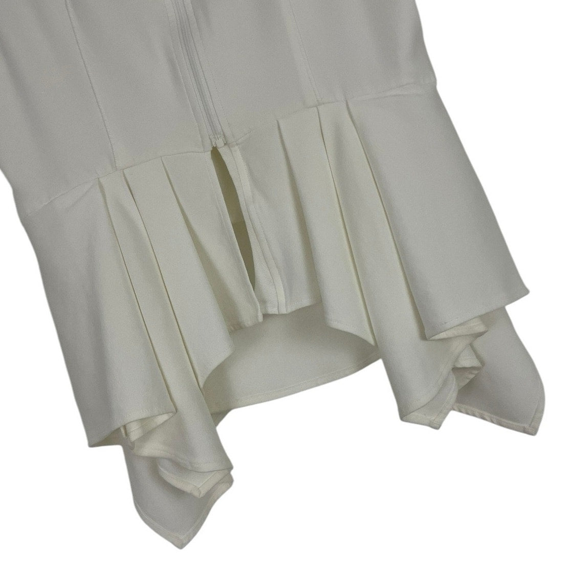 Doncaster White Asymmetrical Tank Top Blouse