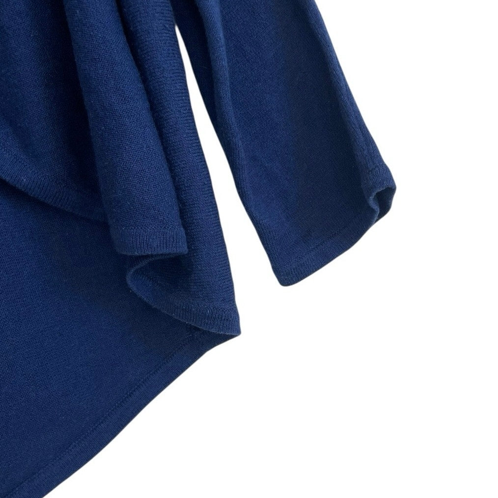 Tracy Negoshian Blue Silk Cardigan Sweater