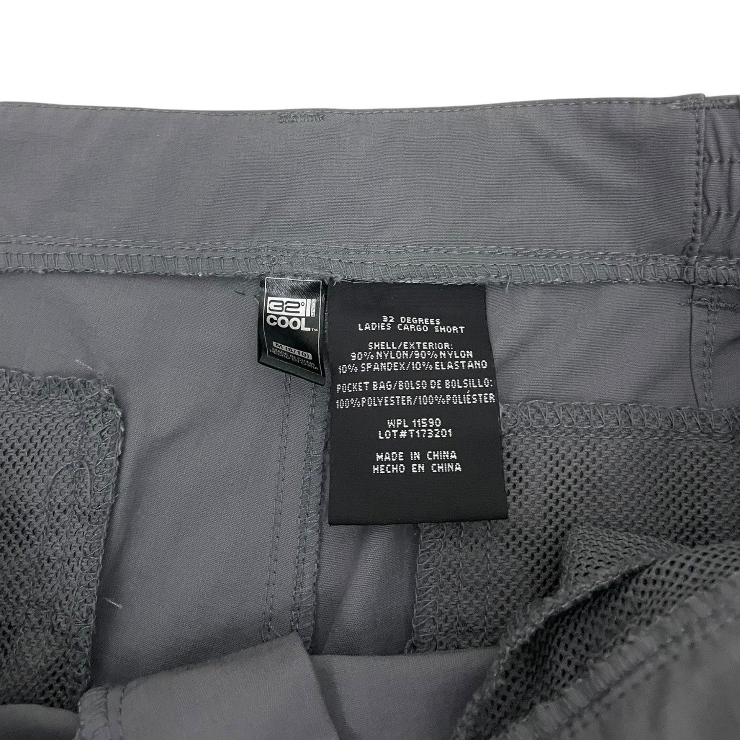 32 Degrees Cool Grey Active Cargo Midi Shorts