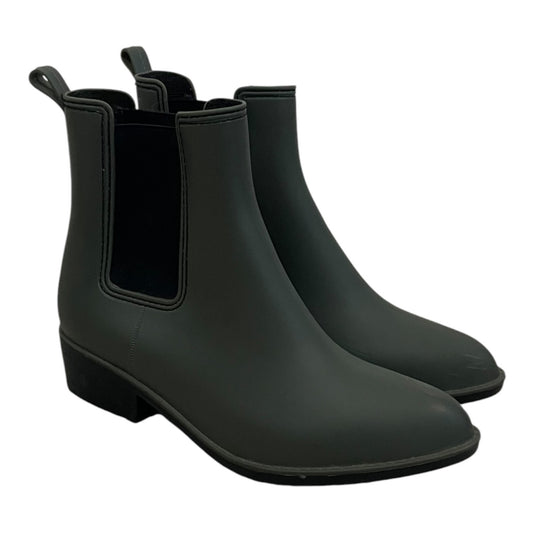 Urban Outfitters Olive Green Matte Rubber Chelsea Rain Boots