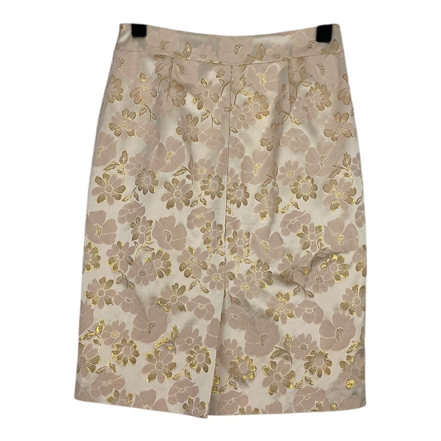 Banana Republic Gold Floral Embellished Skirt
