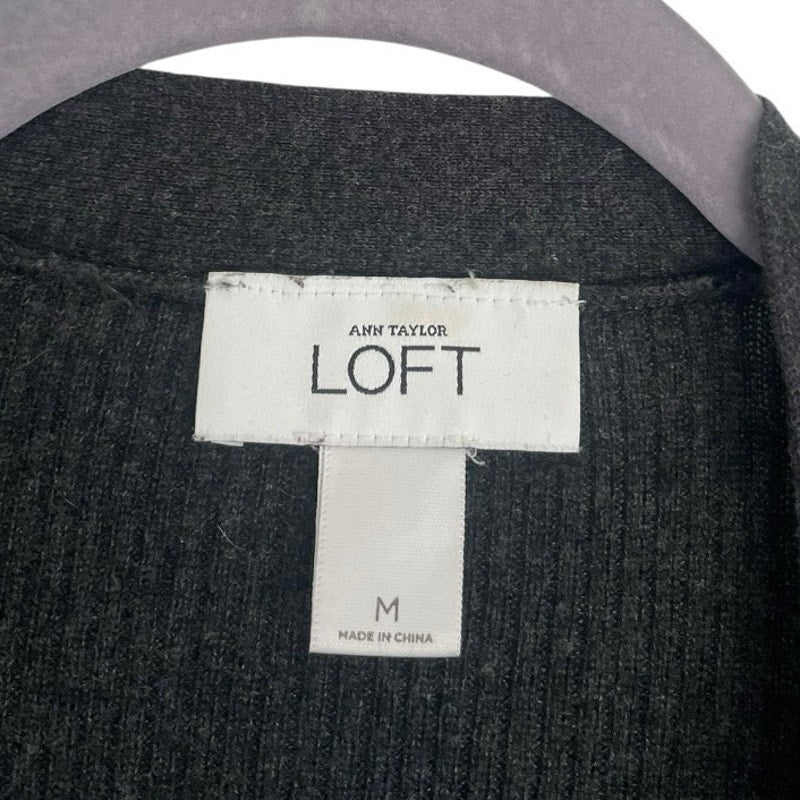 Ann Taylor LOFT Grey Button Down Cardigan Sweater
