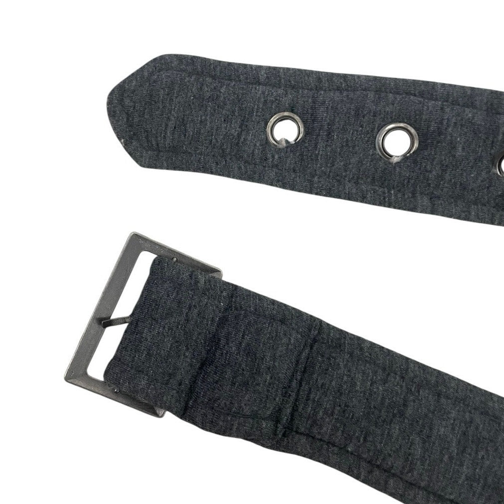 Grey Chunky Fabric Belt