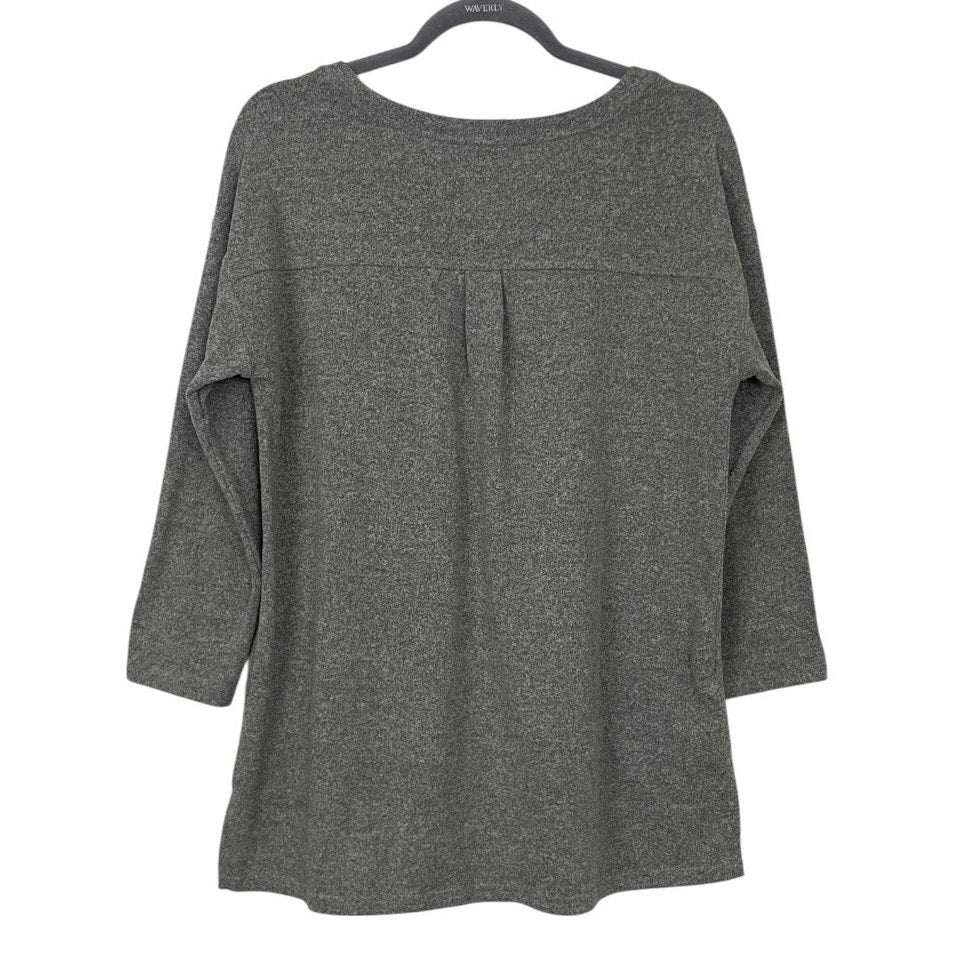 Calvin Klein Jeans Grey Long Sleeve Crewneck Top