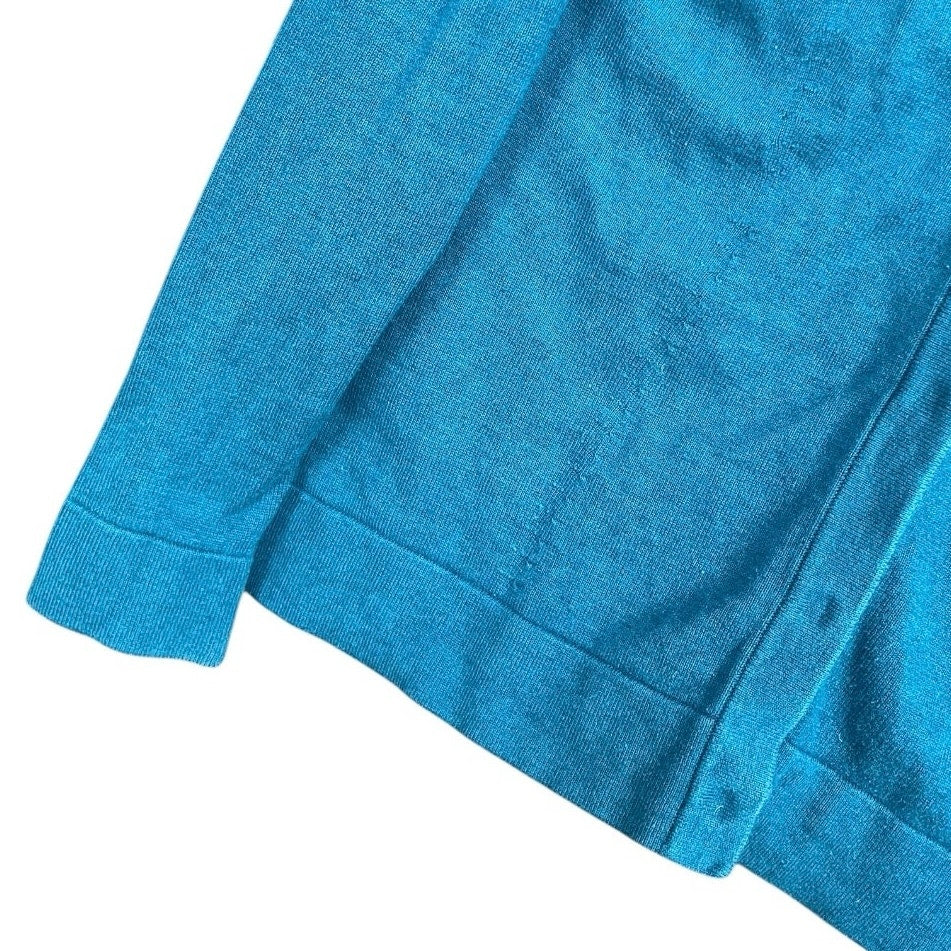 CAbi Teal Blue Button Down Cardigan Sweater