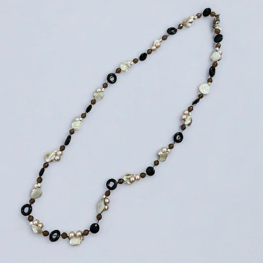 Cookie Lee Vintage Beaded & Stone Necklace