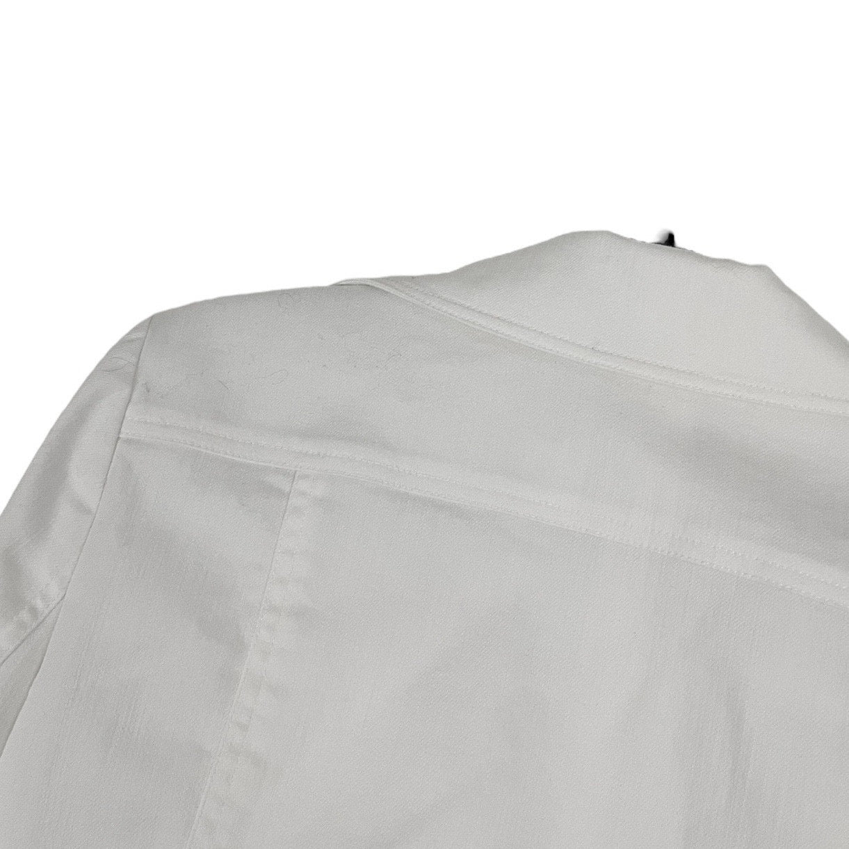 Doncaster White Denim Zip Up Collared Jacket