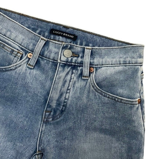 Lucky Brand Ava Mid Rise Crop Mini Bootcut Jeans