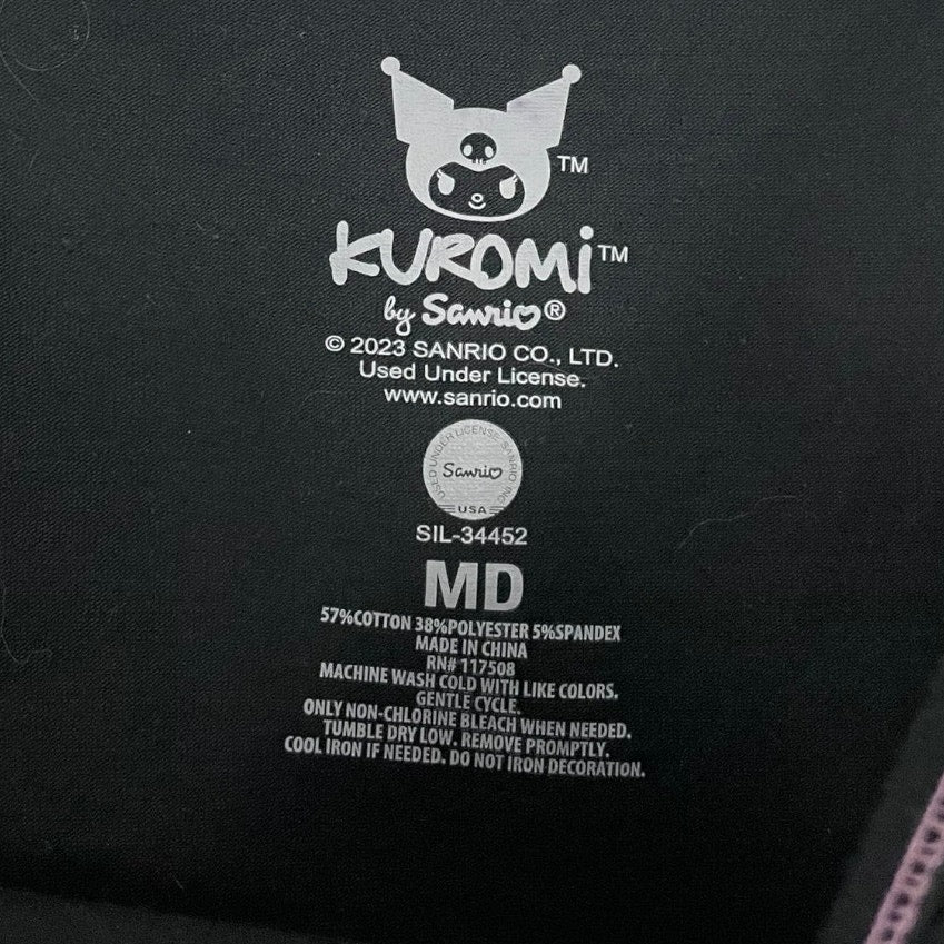 Kuromi by Sanrio Black Graphic Tank Top