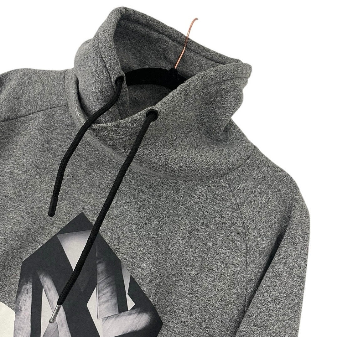H&M Mens Grey Geometric Graphic Sweatshirt