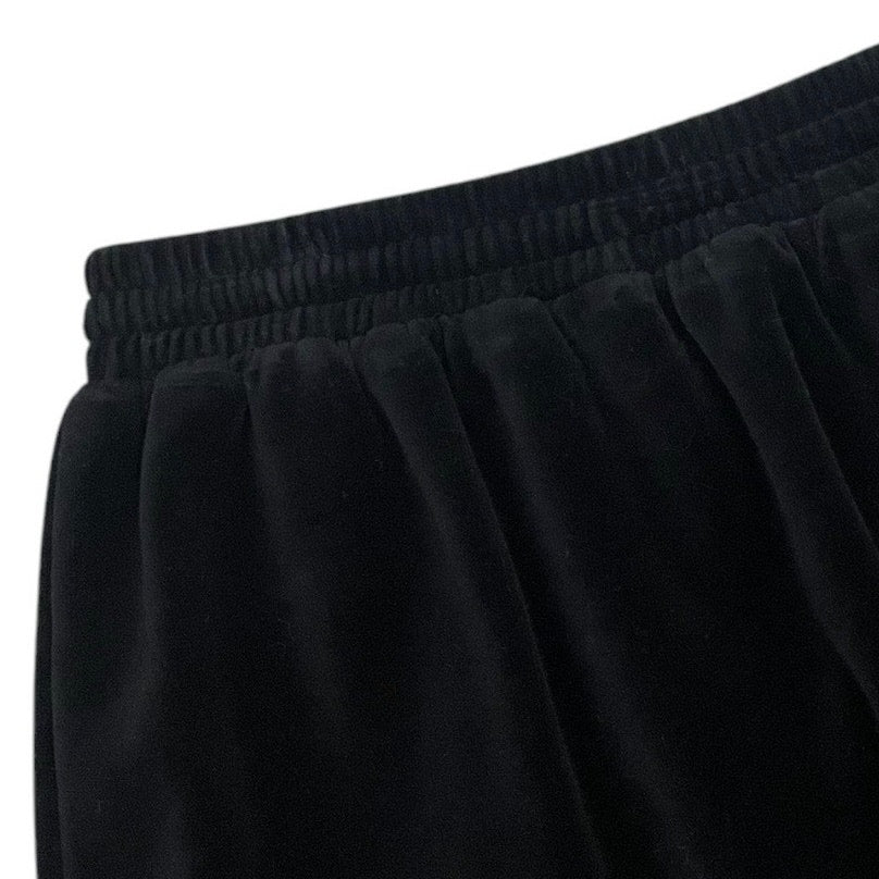 SK & Company Vintage Black Velvet Midi Skirt