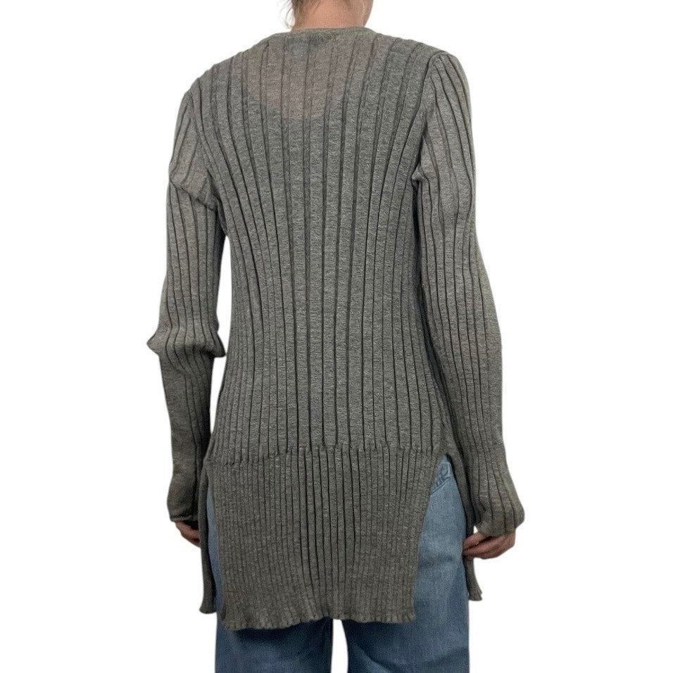Simply Vera Vera Wang Grey Long Cardigan Sweater
