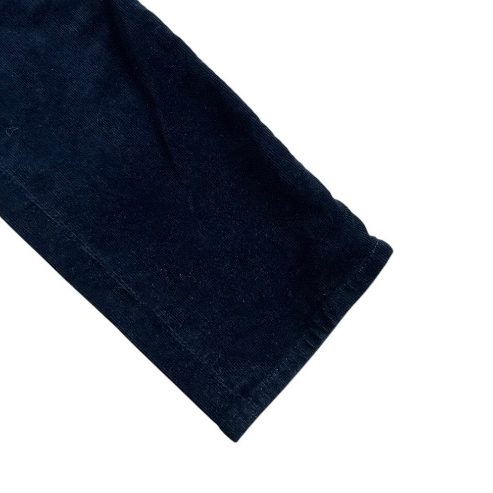 Ag Adriano Goldschmied The Prima Mid-Rise Cigarette Navy Blue Corduroy Pants