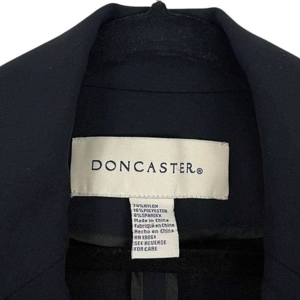 Doncaster Black Zip Up Collared Jacket