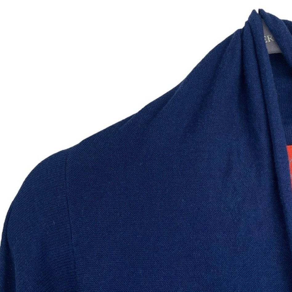 Tracy Negoshian Blue Silk Cardigan Sweater