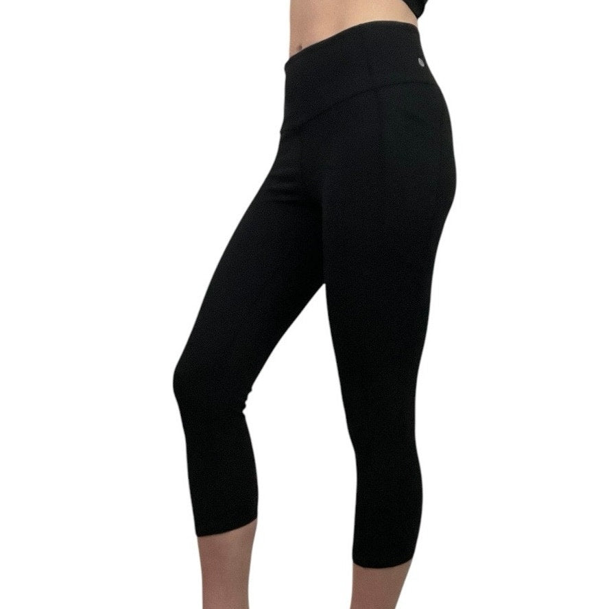 Zella Black Ankle Cropped Capris Active Leggings