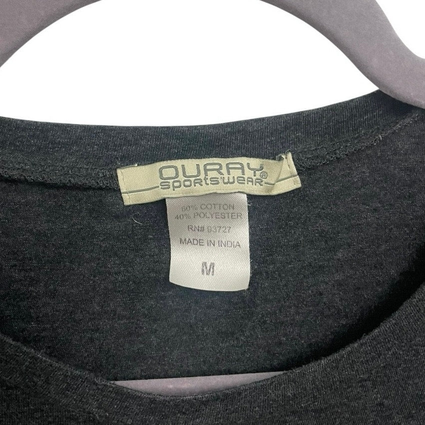 Ouray Sportswear Lake George New York Grey Short Sleeve Graphic Tee