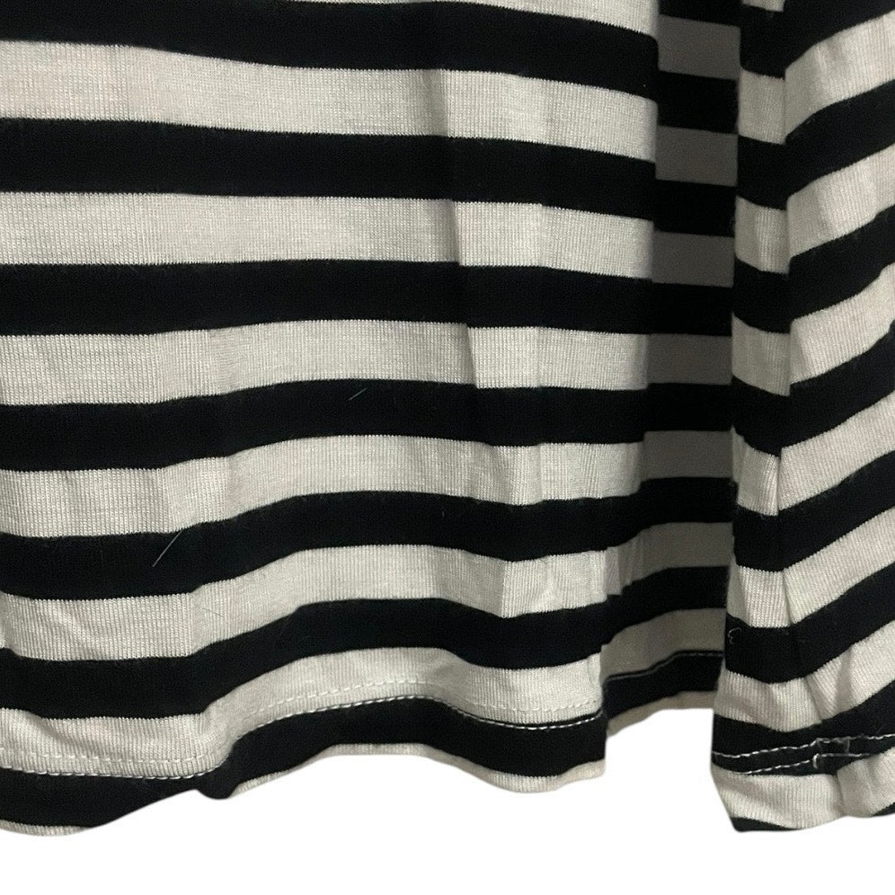 Style & Co. Black & White Striped Maxi Dress