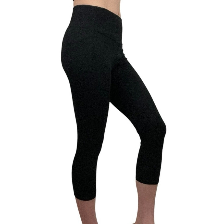 Zella Black Ankle Cropped Capris Active Leggings