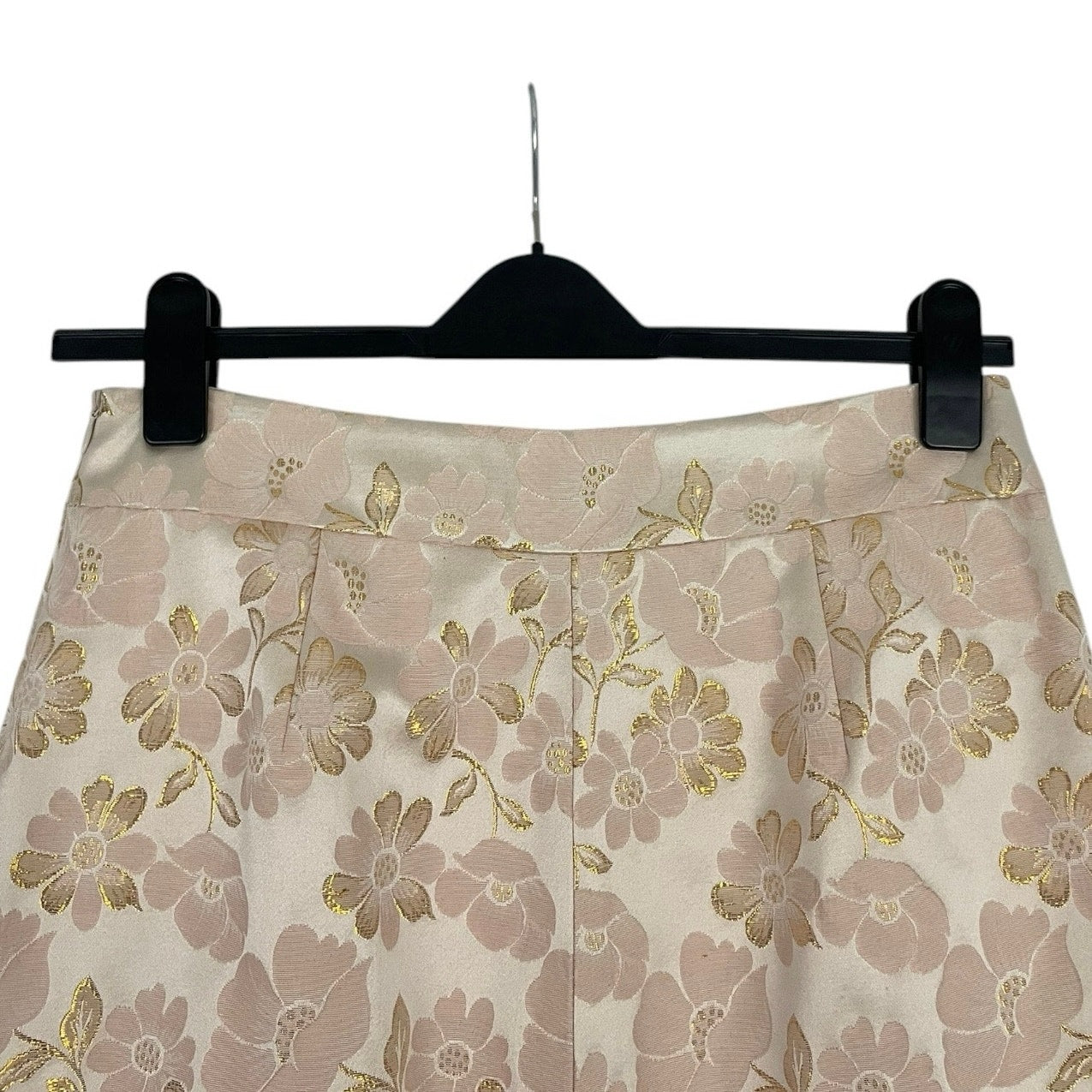 Banana Republic Gold Floral Embellished Skirt