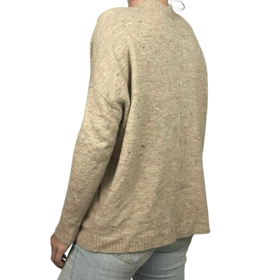 Old Navy Oatmeal Beige Cocoon Shortie Cardigan Sweater