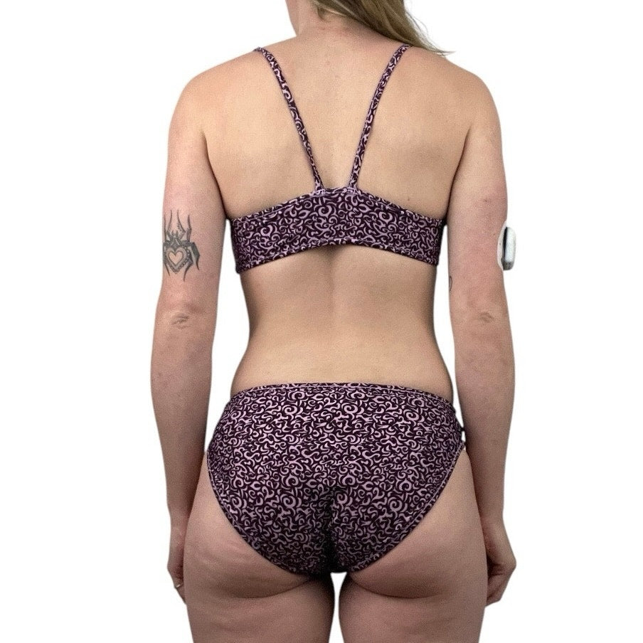 Purple Boho Reversible Double Sided Bikini