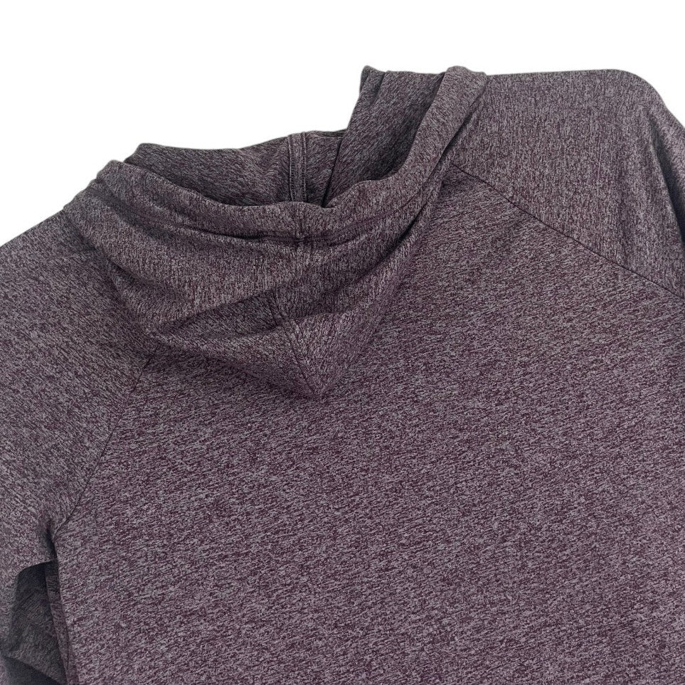 Athleta Purple Active Hooded Long Sleeve Top