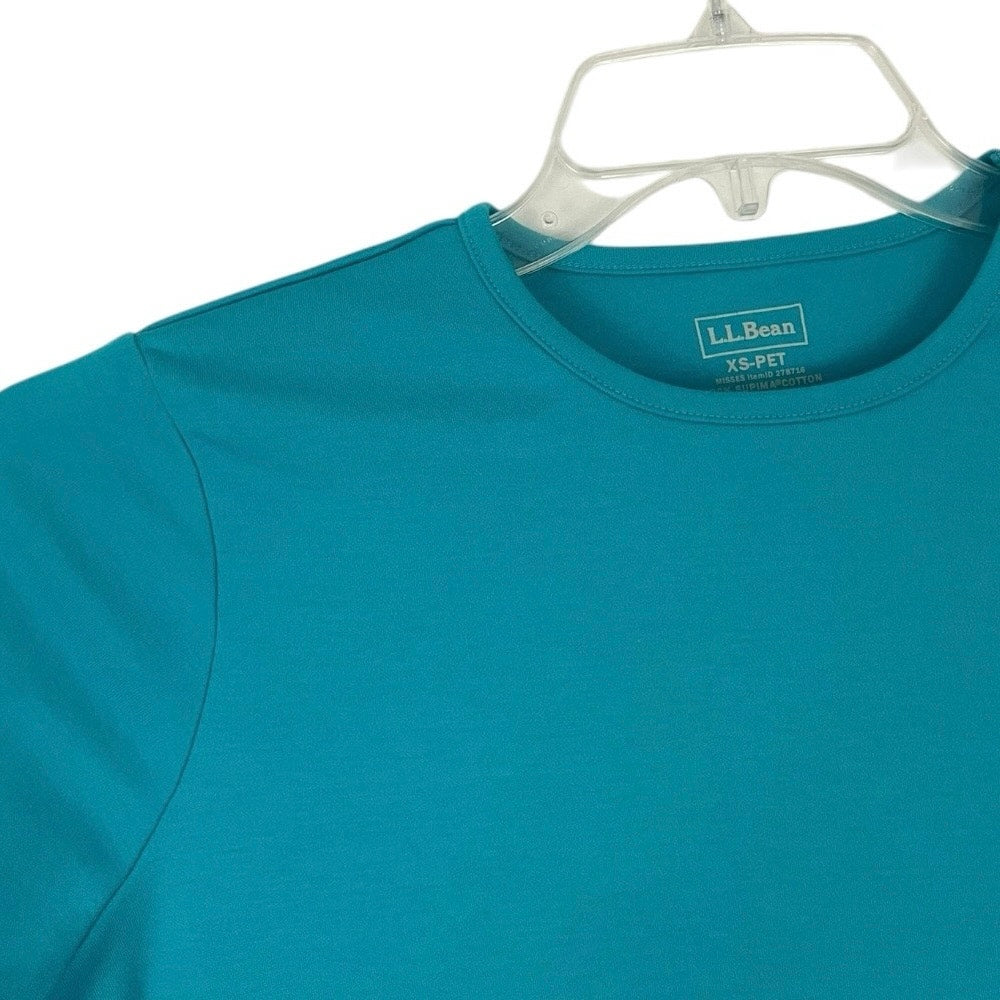 L.L. Bean Soft Blue Short Sleeve Top