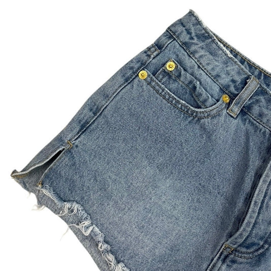 Amuse Society High Rise Denim Mini Jean Shorts