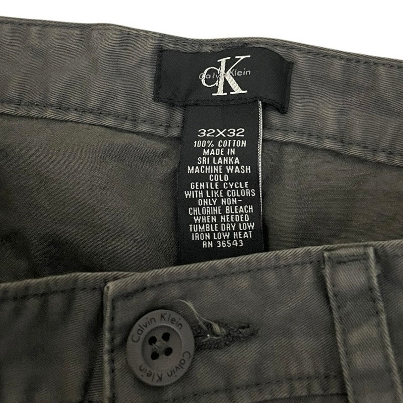 Calvin Klein Mens Grey Straight Leg Pants