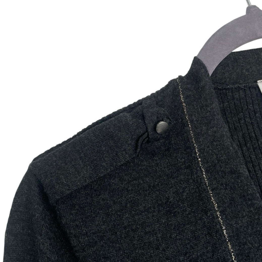 Ann Taylor LOFT Grey Button Down Cardigan Sweater