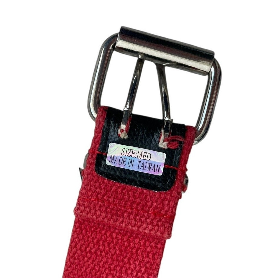 Thick Red Grommet Belt