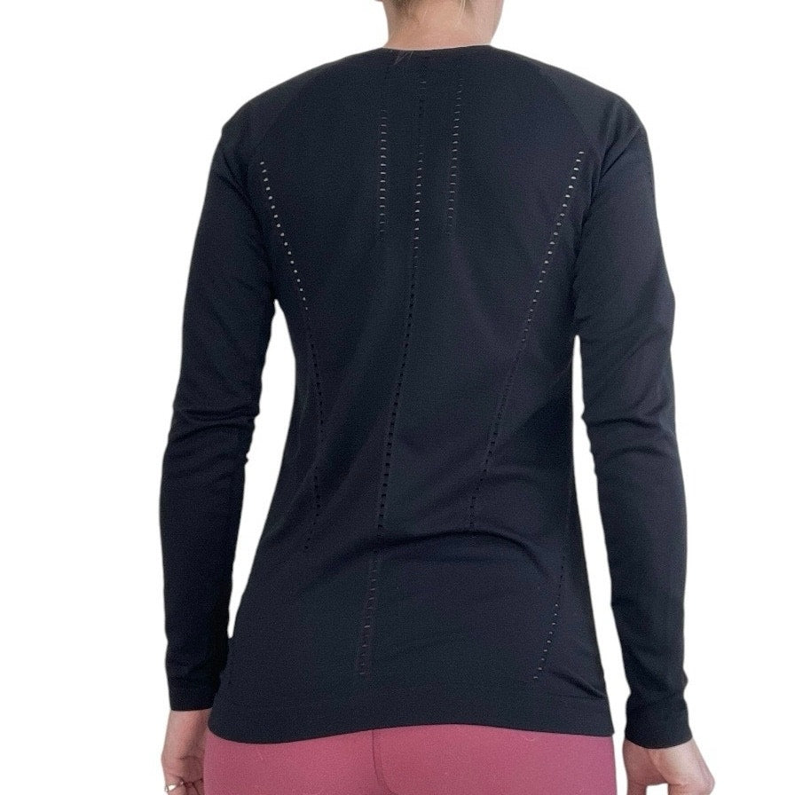 Athleta Black Long Sleeve Athletic Top