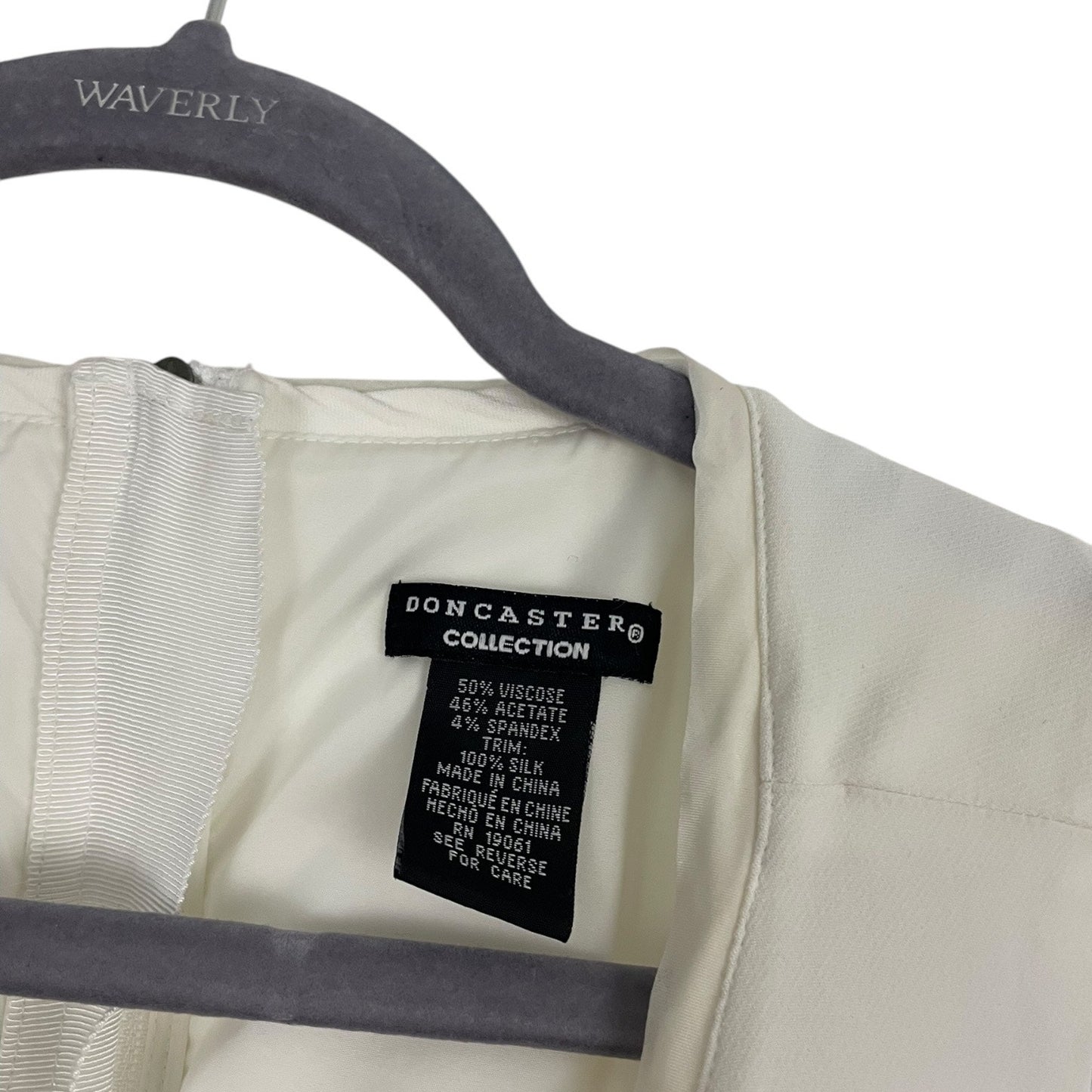 Doncaster White Asymmetrical Tank Top Blouse