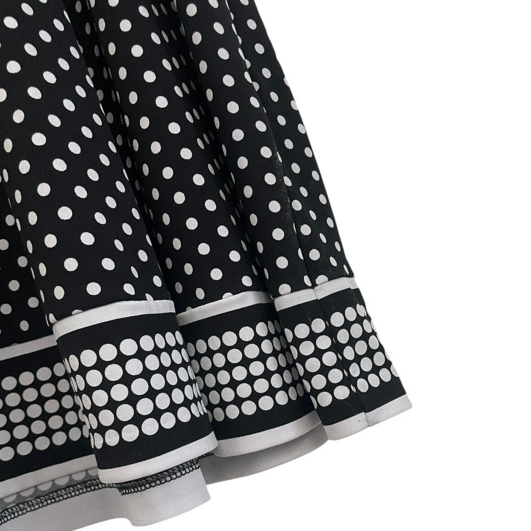 MICHAEL Michael Kors Black & White Polka Dot A-Line Dress
