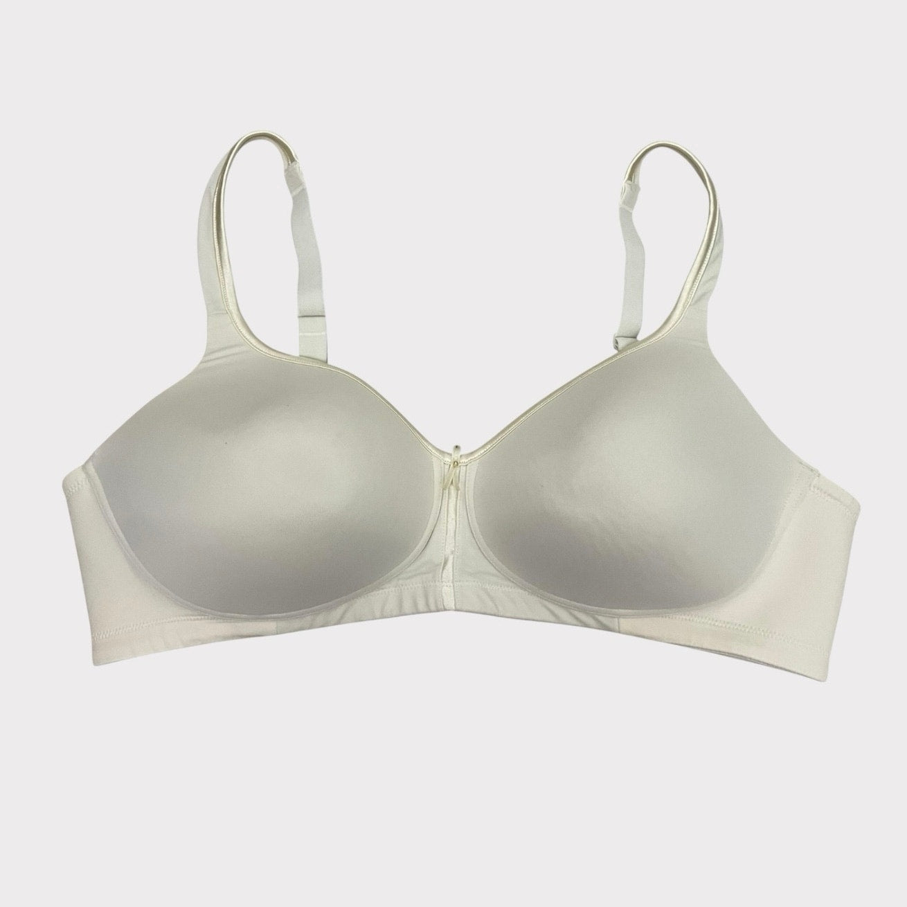Vanity Fair Silky Cream Beaded Bow Padded Bra