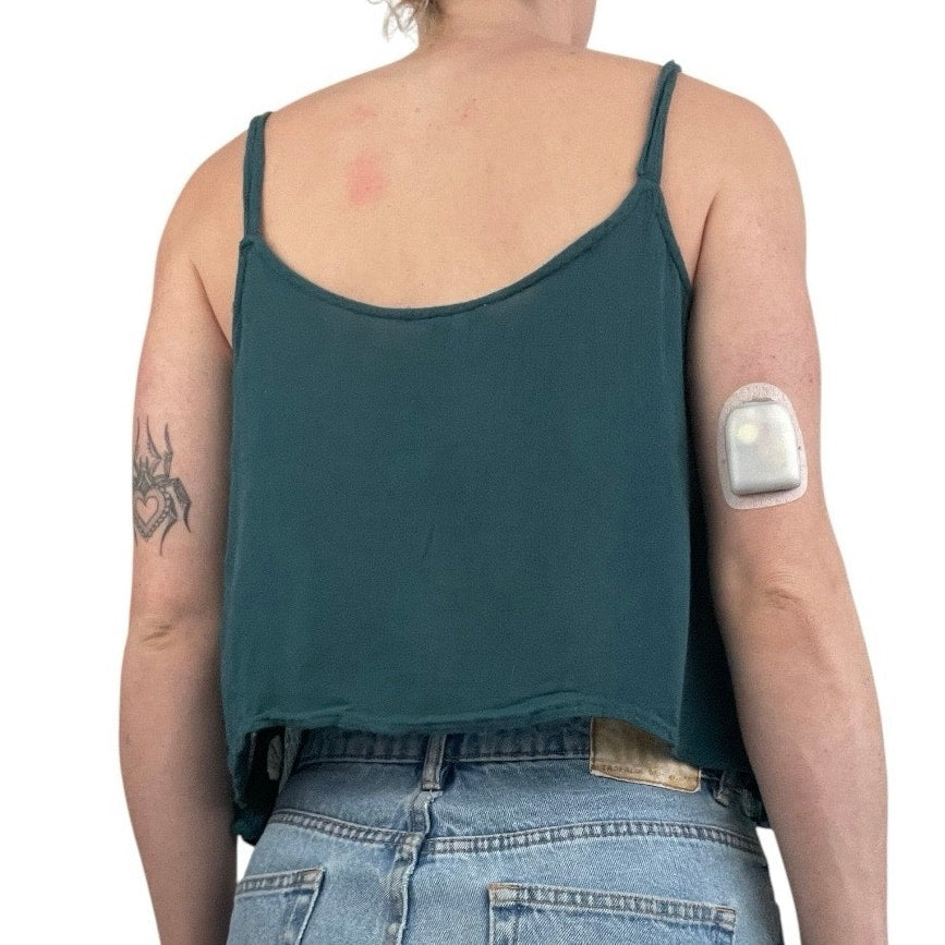L.A. Hearts Teal Boho Embroidered Tank Top